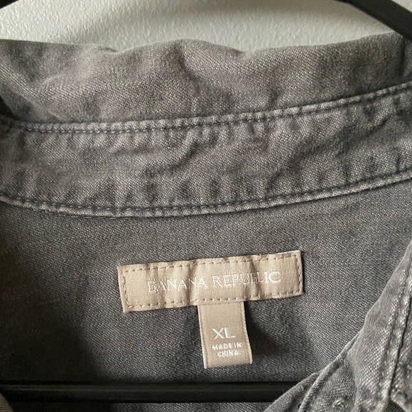 Grey button down - Picture 2 of 4